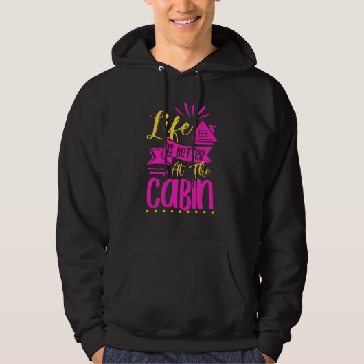 Het leven is beter in het kleine kajuithuis Cozy H Hoodie (Voorkant)