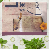 Het leven is beter in het land Citaat met Melk Kan Theedoek (Gevouwen)