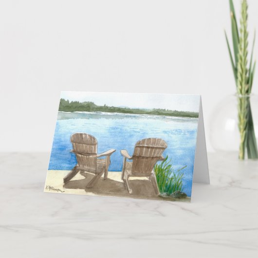 Het leven is beter in het meer, Art Print on Kaart (Voorkant)