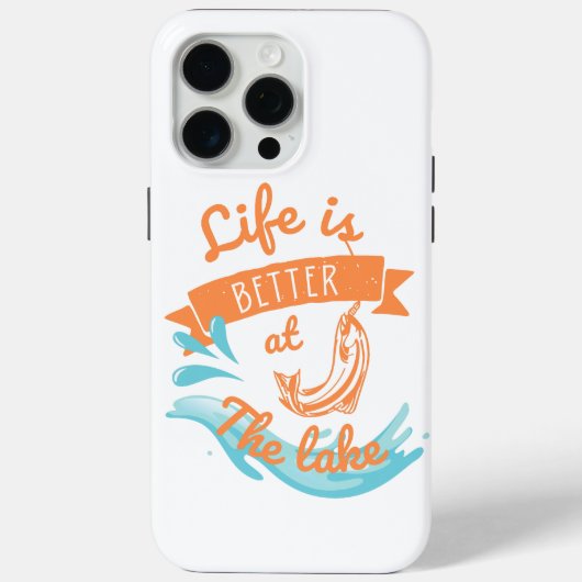 het leven is beter in het meer Case-Mate iPhone case (Achterkant)