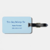 Het leven is beter in het meer van de persoonlijke bagagelabel (Achterkant horizontaal)