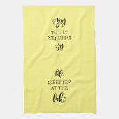 Het leven is beter in het meer van Kitchen Theedoek (Verticaal)