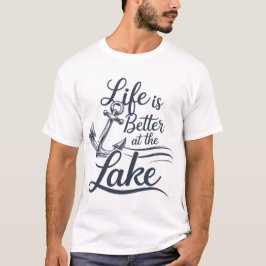 Het leven is beter in het meer van T-Shirt