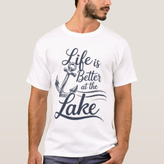 Het leven is beter in het meer van T-Shirt