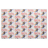 HET LEVEN IS BETER IN HET ONTWERP VAN HET GERECHT  STOF (Fat Quarter)