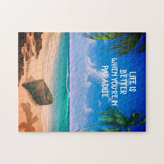 Het leven is beter in het Paradijs de puzzel Legpuzzel (Horizontaal)