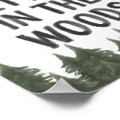 Het leven is beter in het Poster van het bos Nurse (Hoek)