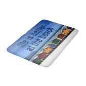 Het leven is beter in het strand badmat (Gekanteld)