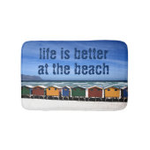 Het leven is beter in het strand badmat (Voorkant)