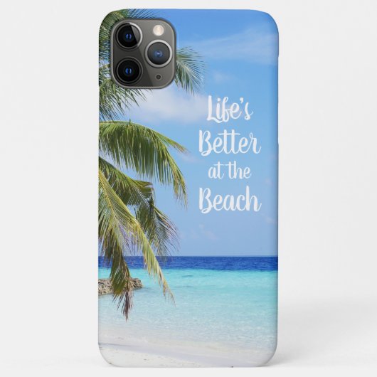 Het leven is beter in het strand Case-Mate iPhone case (Achterkant)