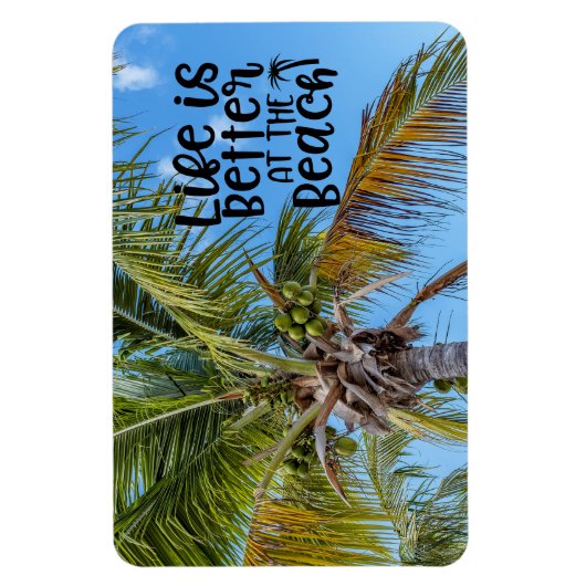Het leven is beter in het strand magneet (Verticaal)