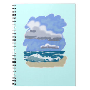 Het leven is beter in het strand notitieboek