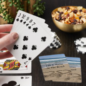 Het leven is beter in het strand pokerkaarten (Insitu)