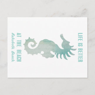 Het leven is beter in het strand van Beach Briefkaart