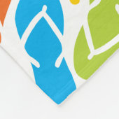 Het leven is beter in het Teenslipper Patroon Fleece Deken (Hoek)