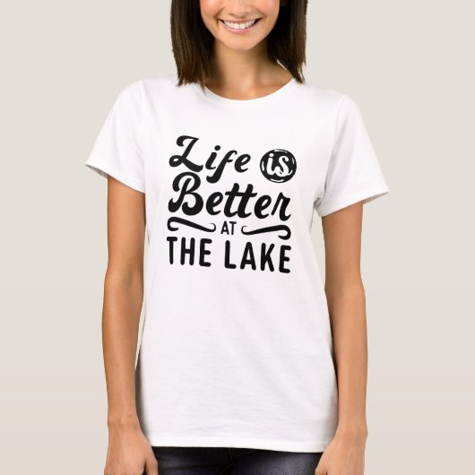 Het leven is beter in het Wakeboardmeer T-shirt (Voorkant)