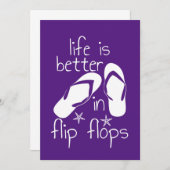 Het leven is beter in Teenslipper Aankondiging (Voorkant / Achterkant)