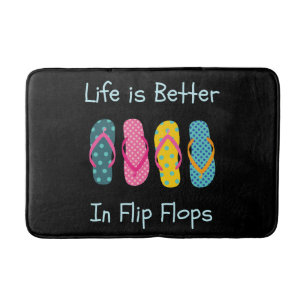 Het leven is beter in Teenslipper Badmat