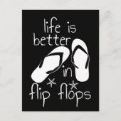 Het leven is beter in Teenslipper Briefkaart (Voorkant)