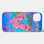 Het leven is beter in Teenslipper Case-Mate iPhone Case (Achterkant (horizontaal))