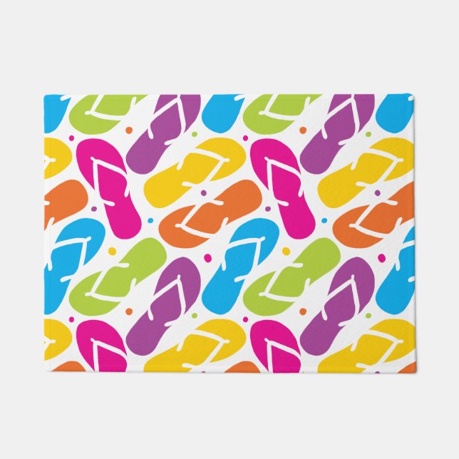 Het leven is beter in Teenslipper Deurmat (Voorkant)