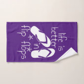 Het leven is beter in Teenslipper Handdoek (Handdoek)