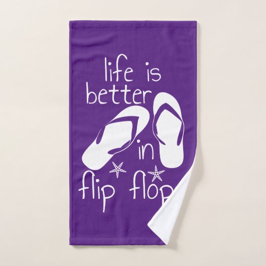 Het leven is beter in Teenslipper Handdoek (Handdoek)