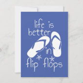 Het leven is beter in Teenslipper Kaart (Voorkant)