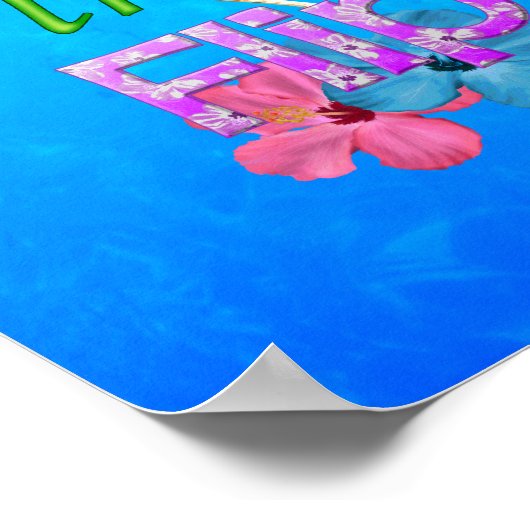 Het leven is beter in Teenslipper Poster (Hoek)