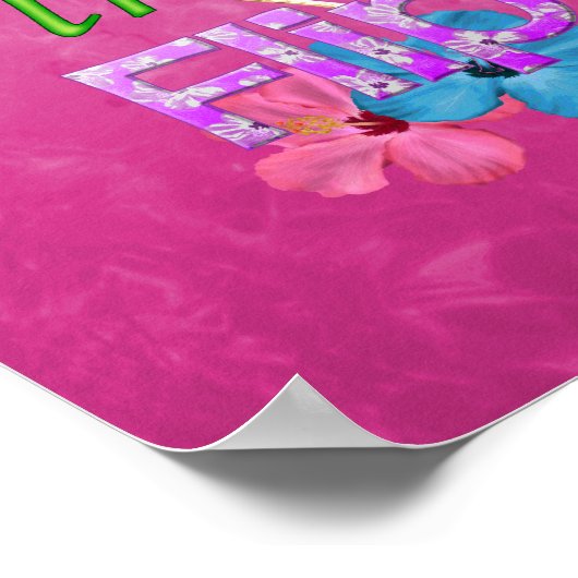 Het leven is beter in Teenslipper Poster (Hoek)