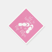 Het leven is beter in Teenslipper Servet (Hoek)