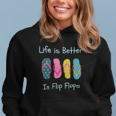 Het leven is beter in Teenslipper T-shirt