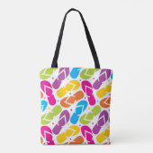 Het leven is beter in Teenslipper Tote Bag (Achterkant)
