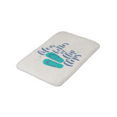 Het leven is beter in Teenslippers Badmat (Gekanteld)