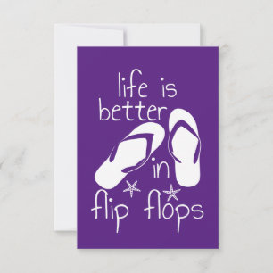 Het Leven Is Beter In Teenslippers Kaart