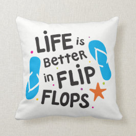 Het leven is beter in teenslippers kussen