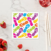 Het leven is beter in Teenslippers Pattern Servetten (Insitu)