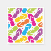 Het leven is beter in Teenslippers Pattern Servetten (Voorkant)