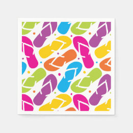 Het leven is beter in Teenslippers Pattern Servetten