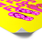 Het leven is beter in teenslippers poster (Hoek)