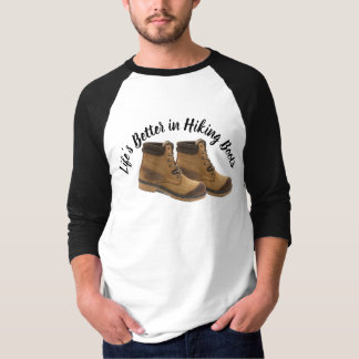 Het leven is beter in wandelschoenen T-shirt - Wan
