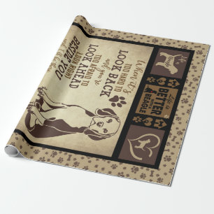 "Het leven is beter met beagle, Hondenliefhebber Cadeaupapier