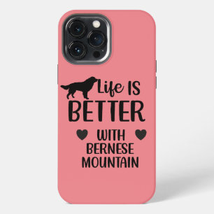 Het leven is beter met bernese Dog, Bernese Lover iPhone 13 Pro Max Hoesje