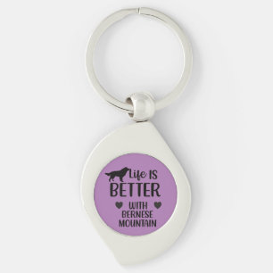 Het leven is beter met bernese Dog, Bernese Lover Sleutelhanger
