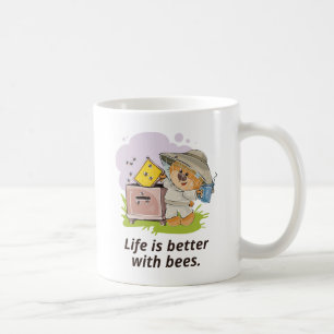 Het leven is beter met bijen koffiemok