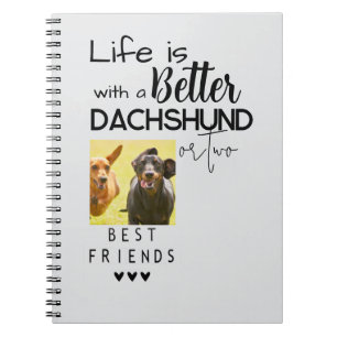 Het leven is beter met Dachshunds Best Friends Fot Notitieboek