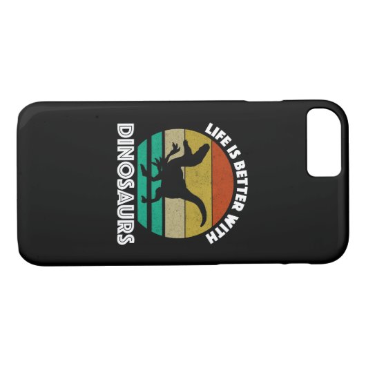 Het leven is beter met dinosaurussen Case-Mate iPhone case (Achterkant (Horizontaal))