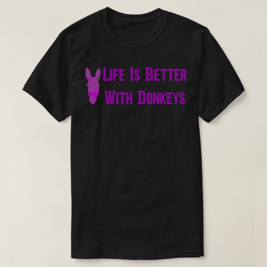 Het leven is beter met Donkeys45 Klassieke TShirt (Design voorkant)