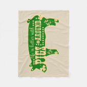 Het leven is beter met een aangepaste ruggengraat fleece deken (Voorkant)