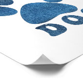 Het leven is beter met een blauwe tekst van een ho poster (Hoek)